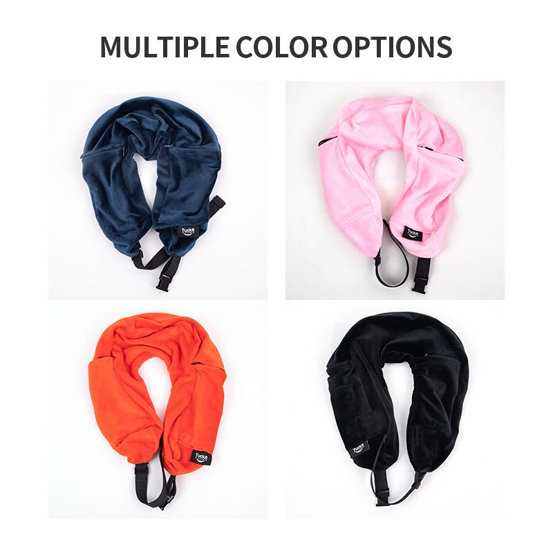 TuckItPillow in all 4 colors: Blue, Pink, Red, Black